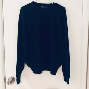 Faconnable Black Wool Sweater